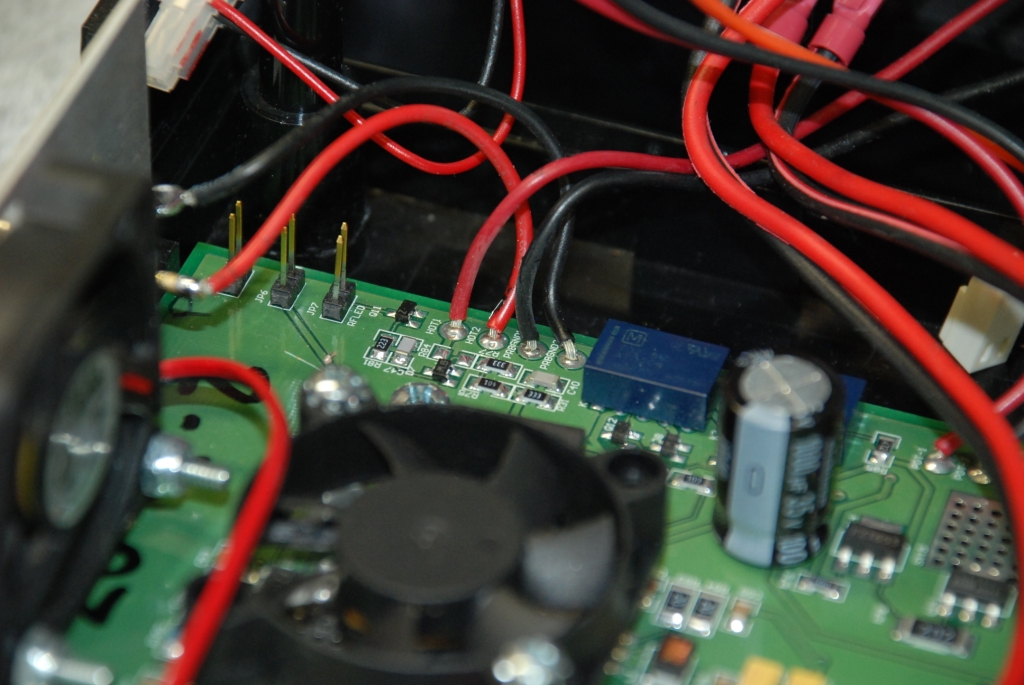 Preparing to unsolder the original wires.