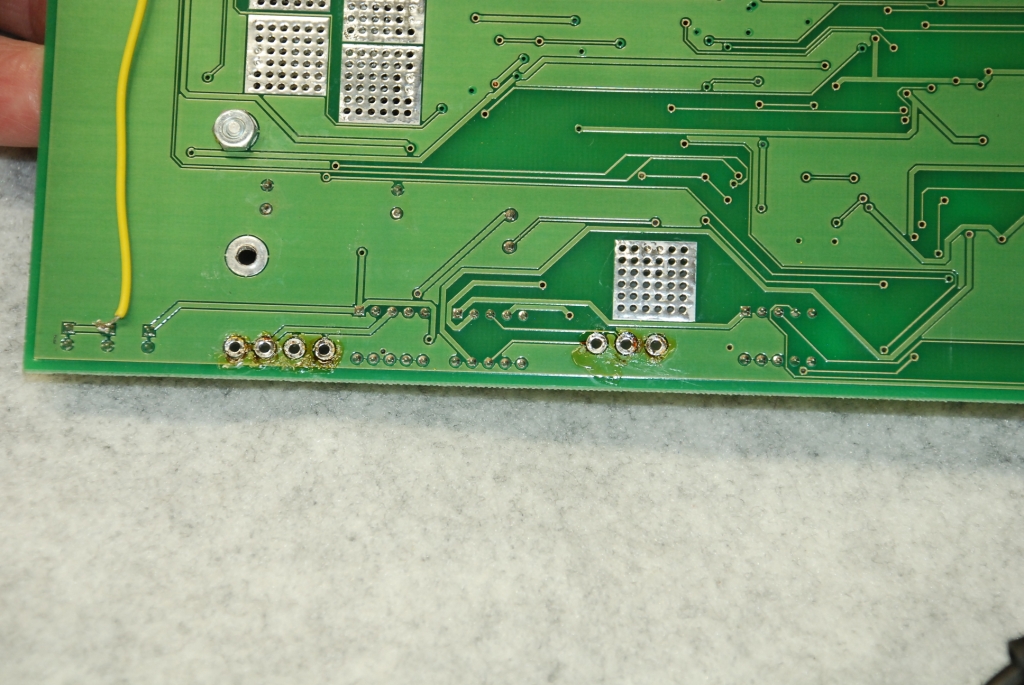 Clearing wire connection holes.